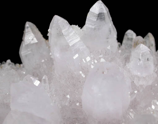 Calcite on Amethystine Quartz from San Vicente Mine, Guanajuato, Mexico