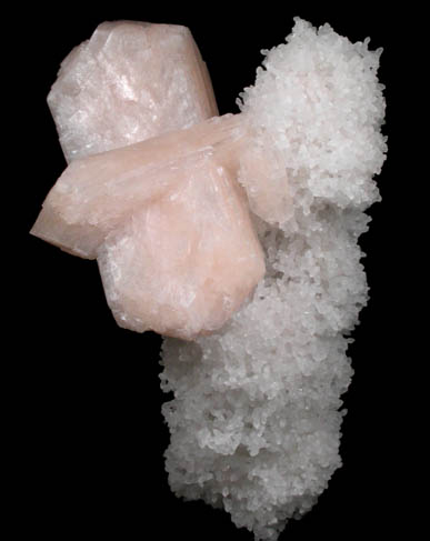 Stilbite-Ca on stalactitic Stilbite from Pune District, Maharashtra, India