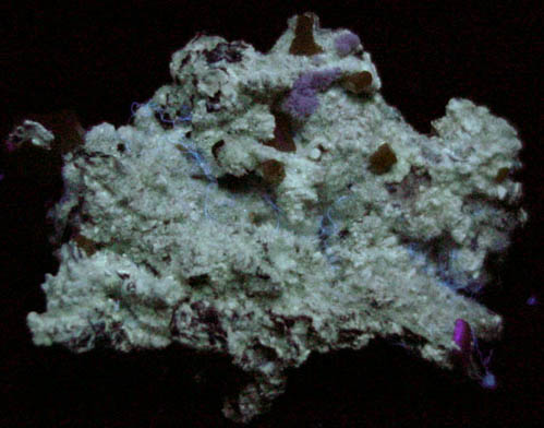 Hydrozincite and Wulfenite from Sierra de Los Lamentos, Chihuahua, Mexico