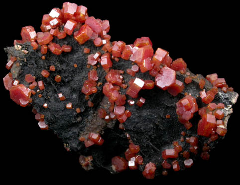 Vanadinite from Mibladen, Haute Moulouya Basin, Zeida-Aouli-Mibladen belt, Midelt Province, Morocco