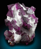Fluorite on Quartz from Pine Canyon Deposit, Burro Mountains District, Grant County, New Mexico