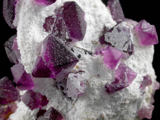 Fluorite on Quartz from Pine Canyon Deposit, Burro Mountains District, Grant County, New Mexico