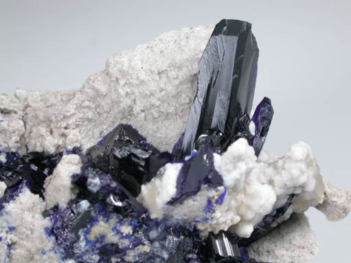 Azurite from Touissit Mine, 21 km SSE of Oujda, Jerada Province, Oriental, Morocco