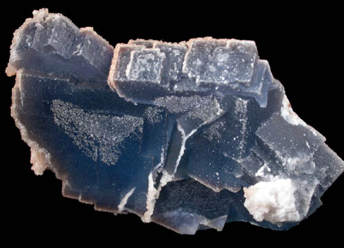Fluorite with Barite coating from Galena King Mine, Tijeras Canyon District, Manzano Mountains, Bernalillo County, New Mexico
