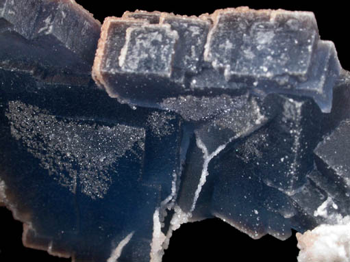 Fluorite with Barite coating from Galena King Mine, Tijeras Canyon District, Manzano Mountains, Bernalillo County, New Mexico