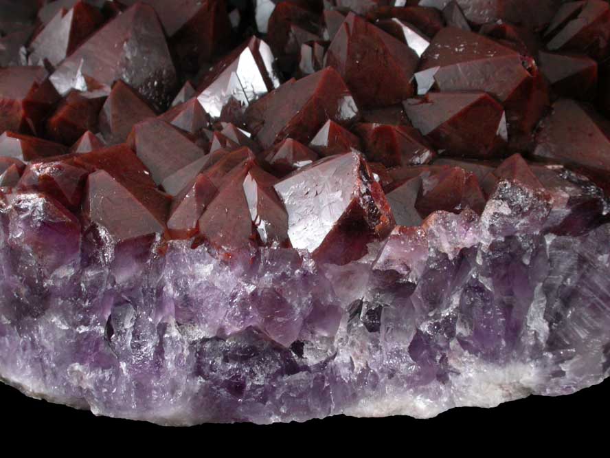 Quartz var. Amethyst Quartz with Hematite inclusions from Thunder Bay District, Ontario, Canada