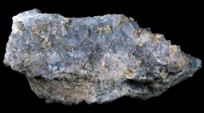 Fluorite, Galena, Anglesite from Blanchard Mine, Hansonburg District, 8.5 km south of Bingham, Socorro County, New Mexico