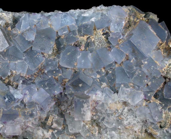 Fluorite, Galena, Anglesite from Blanchard Mine, Hansonburg District, 8.5 km south of Bingham, Socorro County, New Mexico