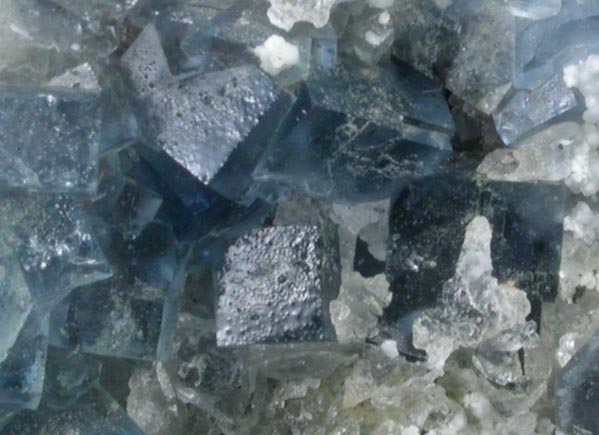 Fluorite, Galena, Calcite from Blanchard Mine, Hansonburg District, 8.5 km south of Bingham, Socorro County, New Mexico