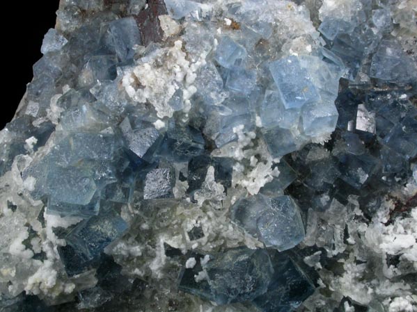 Fluorite, Galena, Calcite from Blanchard Mine, Hansonburg District, 8.5 km south of Bingham, Socorro County, New Mexico