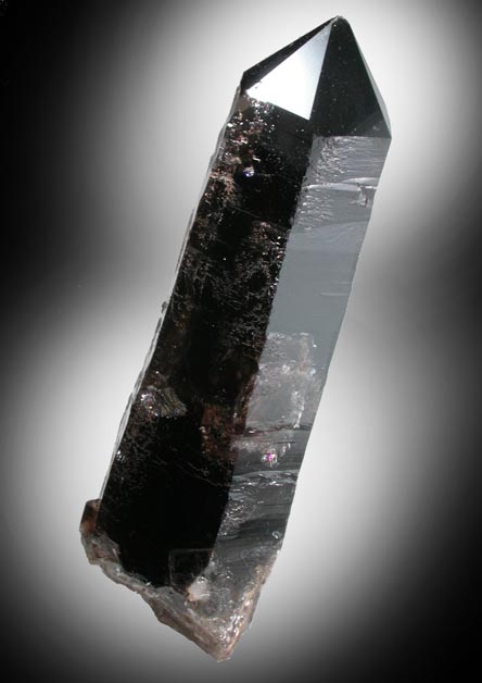 Quartz var. Smoky Quartz with Arfvedsonite from Hurricane Mountain, east of Intervale, Carroll County, New Hampshire