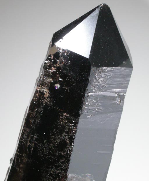 Quartz var. Smoky Quartz with Arfvedsonite from Hurricane Mountain, east of Intervale, Carroll County, New Hampshire