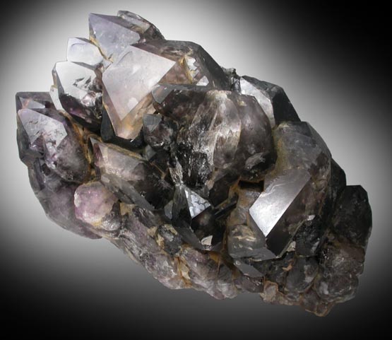 Quartz var. Smoky-Amethyst Quartz from Black Cap Mountain, upper workings, east of North Conway, Carroll County, New Hampshire