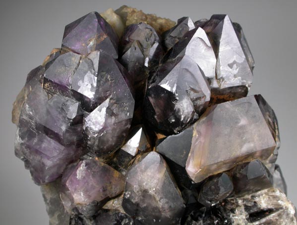 Quartz var. Smoky-Amethyst Quartz from Black Cap Mountain, upper workings, east of North Conway, Carroll County, New Hampshire