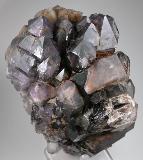 Quartz var. Smoky-Amethyst Quartz from Black Cap Mountain, upper workings, east of North Conway, Carroll County, New Hampshire