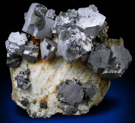 Galena (with cavernous corner faces) from Sweetwater Mine, Viburnum Trend, Reynolds County, Missouri