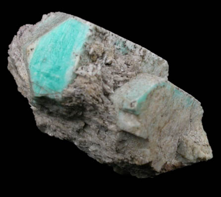 Microcline var. Amazonite from Black Cap Mountain, east of North Conway, Carroll County, New Hampshire