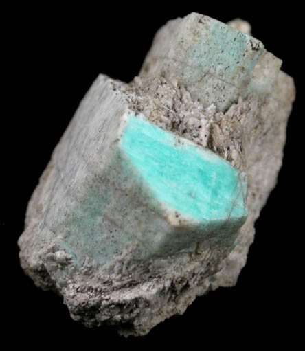 Microcline var. Amazonite from Black Cap Mountain, east of North Conway, Carroll County, New Hampshire