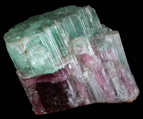 Elbaite var. Watermelon Tourmaline from Dunton Quarry, Plumbago Mountain, Hall's Ridge, Newry, Oxford County, Maine