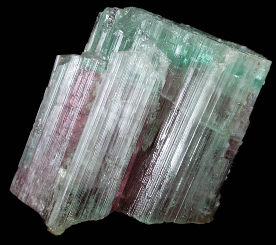 Elbaite var. Watermelon Tourmaline from Dunton Quarry, Plumbago Mountain, Hall's Ridge, Newry, Oxford County, Maine