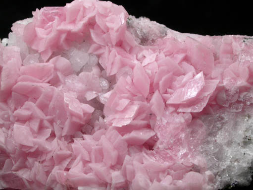 Rhodochrosite on Quartz from American Tunnel, Sunnyside Mine, Eureka District, San Juan County, Colorado