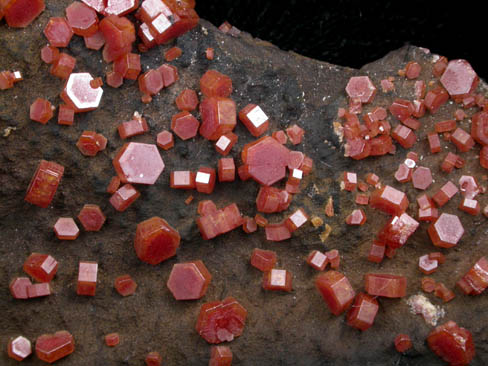 Vanadinite from Mibladen, Haute Moulouya Basin, Zeida-Aouli-Mibladen belt, Midelt Province, Morocco