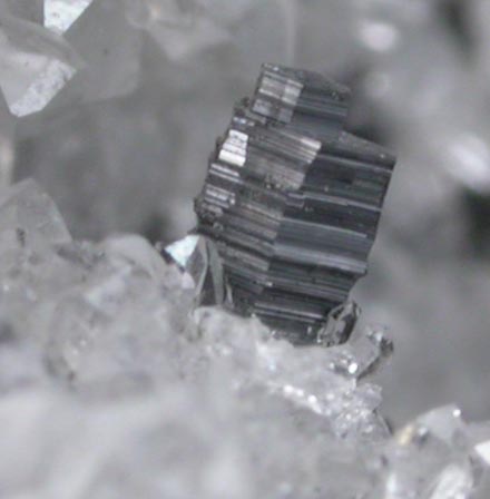 Wurtzite (sphalerite pseudomorphs after wurtzite?) and Galena on Quartz from railroad cut near Thomaston Dam, Litchfield County, Connecticut