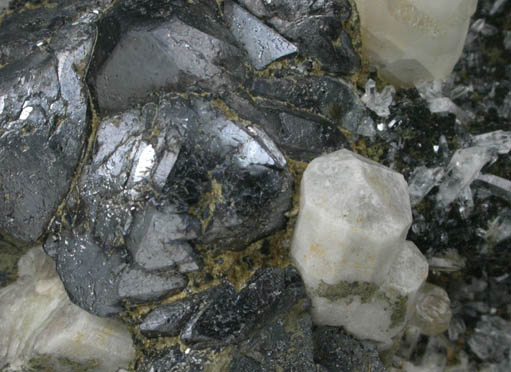 Magnetite, Calcite, Fluorapatite, Quartz from Dashkesan, 28 km southwest of Ganja (Kirovabad), Azerbaijan