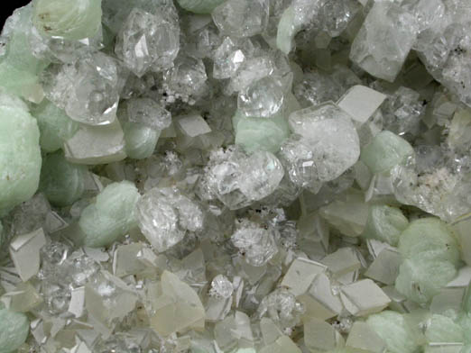 Prehnite, Calcite, Apophyllite from Sowerbutt Quarry, Prospect Park, Passaic County, New Jersey