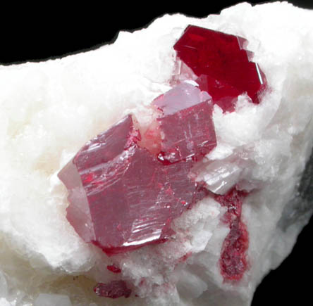 Cinnabar on Dolomite from Chatian Mine, Fenghuang, Hunan, China