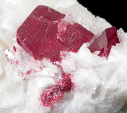 Cinnabar on Dolomite from Chatian Mine, Fenghuang, Hunan, China