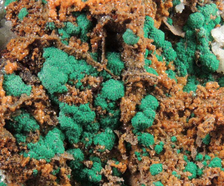 Malachite, Smithsonite and Cobalt-rich Dolomite from Tsumeb Mine, Otavi-Bergland District, Oshikoto, Namibia