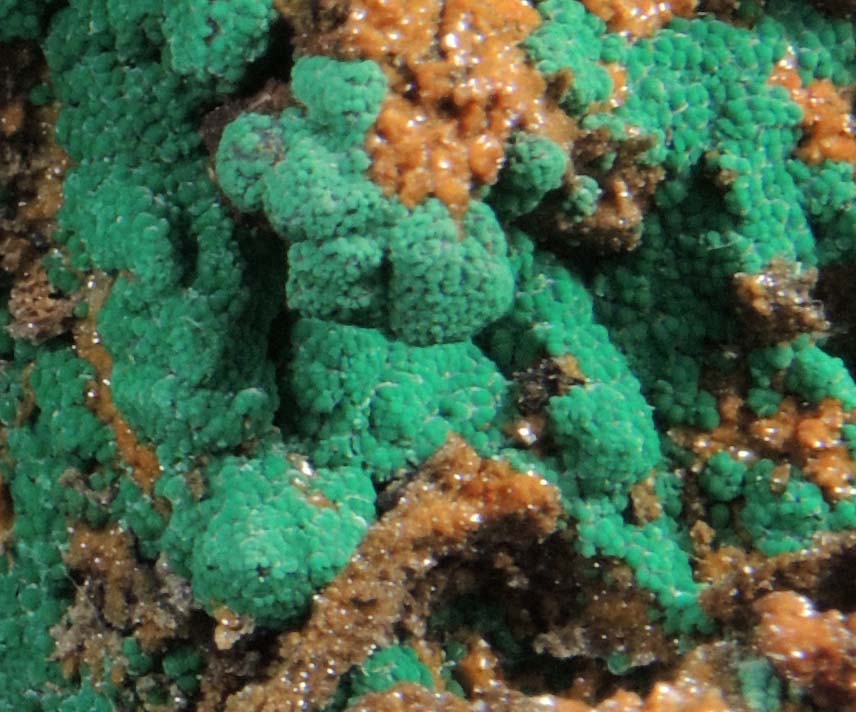 Malachite, Smithsonite and Cobalt-rich Dolomite from Tsumeb Mine, Otavi-Bergland District, Oshikoto, Namibia