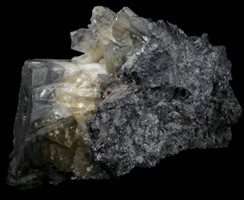 Anglesite with Galena inclusions from Touissit Mine, 21 km SSE of Oujda, Jerada Province, Oriental, Morocco