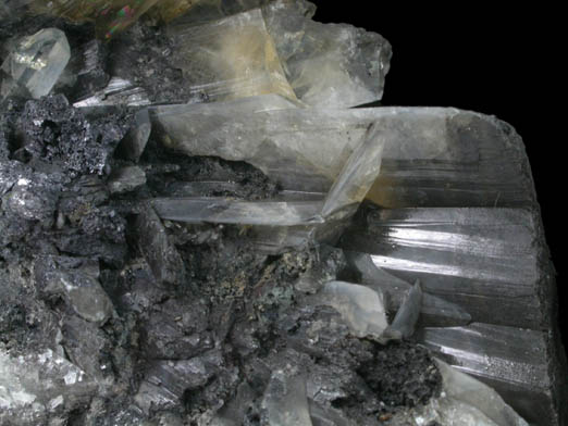 Anglesite with Galena inclusions from Touissit Mine, 21 km SSE of Oujda, Jerada Province, Oriental, Morocco