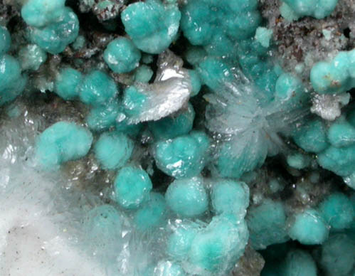 Aurichalcite and Calcite from 79 Mine, Banner District, near Hayden, Gila County, Arizona