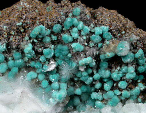 Aurichalcite and Calcite from 79 Mine, Banner District, near Hayden, Gila County, Arizona