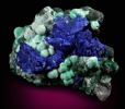 Azurite and Malachite from Morenci Mine, Clifton District, Greenlee County, Arizona