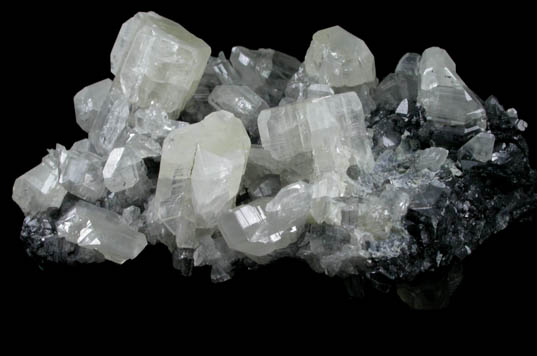 Cerussite on Galena from Touissit Mine, 21 km SSE of Oujda, Jerada Province, Oriental, Morocco