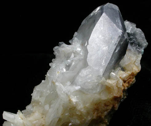 Anglesite with Galena inclusions from Monteponi Mine, Iglesias, Sardinia, Italy