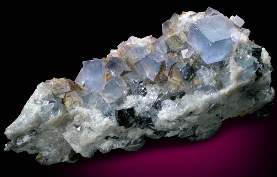 Fluorite, Galena, Quartz, Anglesite from Royal Flush Mine, Hansonburg District, 8.5 km south of Bingham, Socorro County, New Mexico