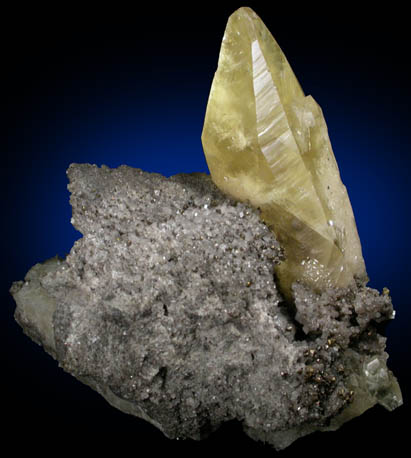 Calcite on Dolomite with Chalcopyrite from Sweetwater Mine, Viburnum Trend, Reynolds County, Missouri