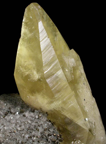 Calcite on Dolomite with Chalcopyrite from Sweetwater Mine, Viburnum Trend, Reynolds County, Missouri