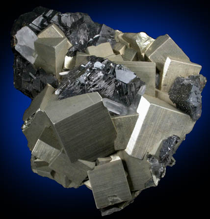 Pyrite and Sphalerite from Huaron District, Cerro de Pasco Province, Pasco Department, Peru