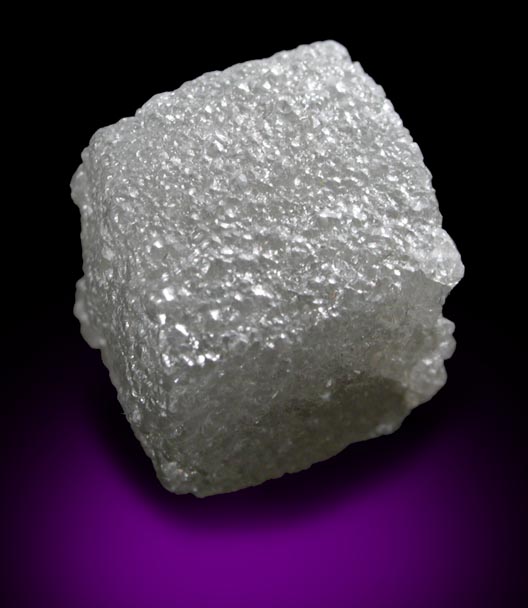 Diamond (9.97 carat gray cubic crystal) from Mbuji-Mayi (Miba), 300 km east of Tshikapa, Democratic Republic of the Congo