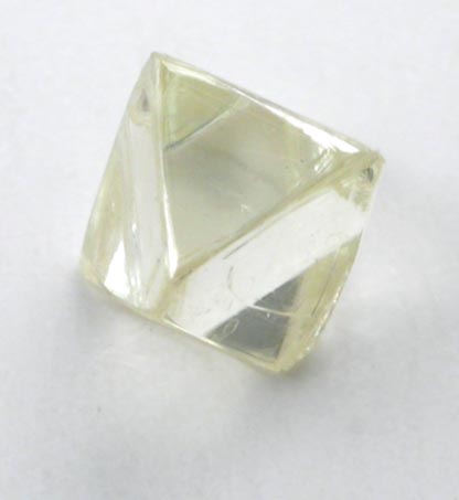 Diamond (0.33 carat cuttable yellow octahedral crystal) from Northern Cape Province, South Africa