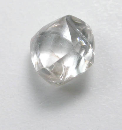 Diamond (0.24 carat cuttable champagne-colored dodecahedral crystal) from Northern Cape Province, South Africa