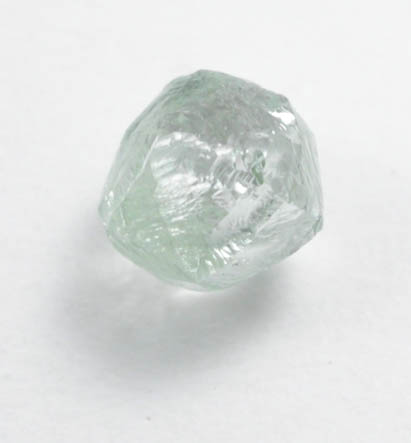 Diamond (0.27 carat green dodecahedral crystal) from Guaniamo, Bolivar Province, Venezuela