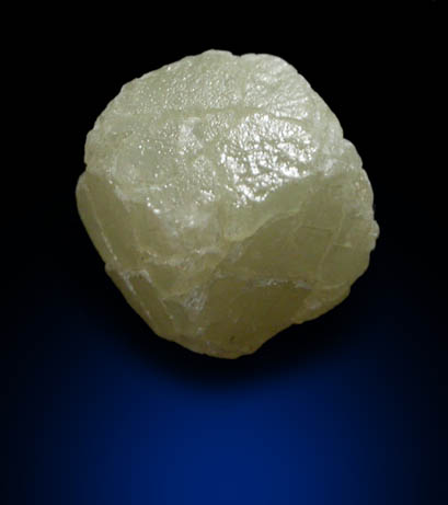 Diamond (1.88 carat yellow cubic crystal) from Mbuji-Mayi (Miba), 300 km east of Tshikapa, Democratic Republic of the Congo