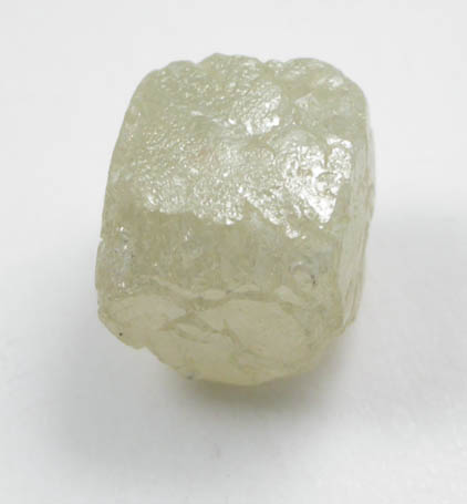 Diamond (2.14 carat yellow-gray cubic crystal) from Mbuji-Mayi (Miba), 300 km east of Tshikapa, Democratic Republic of the Congo